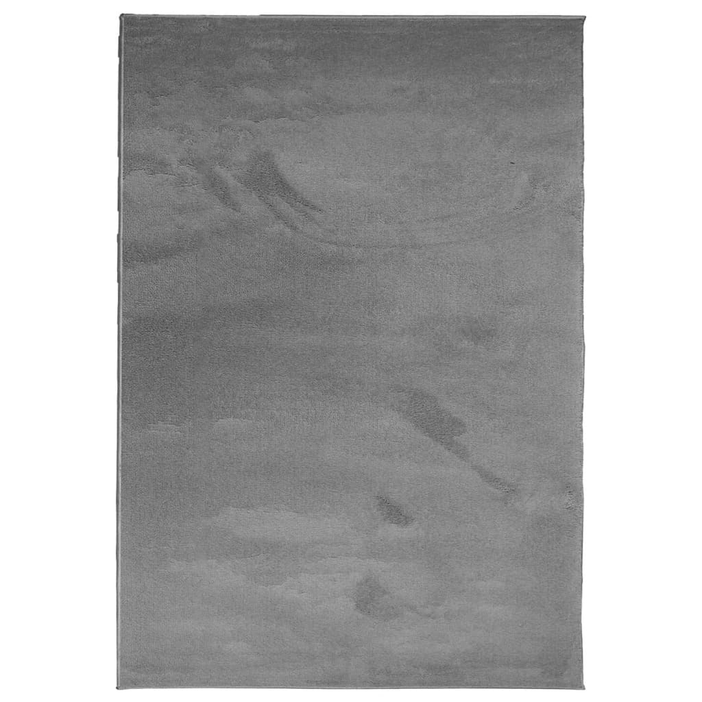 Covor „OVIEDO”, fire scurte, antracit, 200x280 cm - Lando