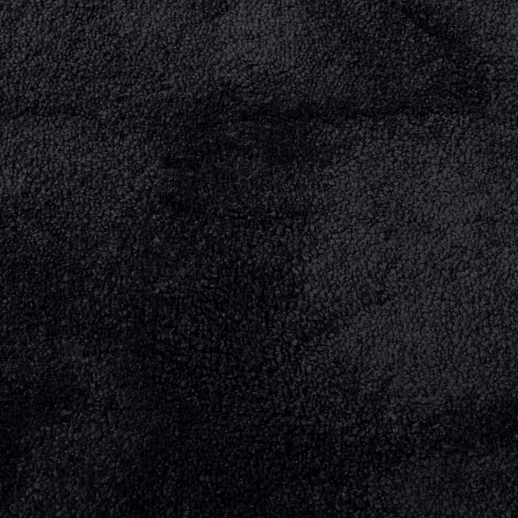 Covor „OVIEDO”, fire scurte, negru, 60x110 cm - Lando