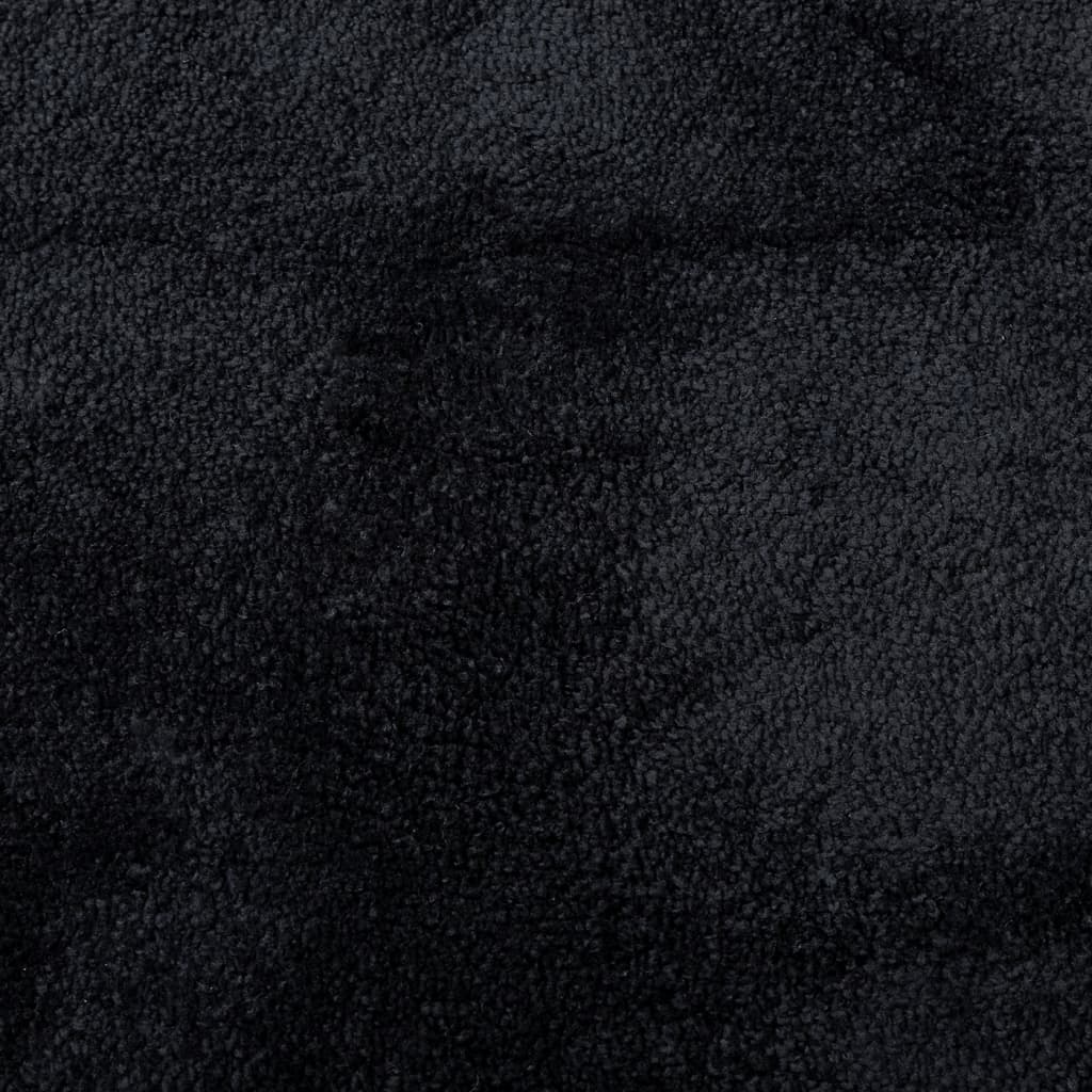 Covor „OVIEDO”, fire scurte, negru, 80x150 cm - Lando