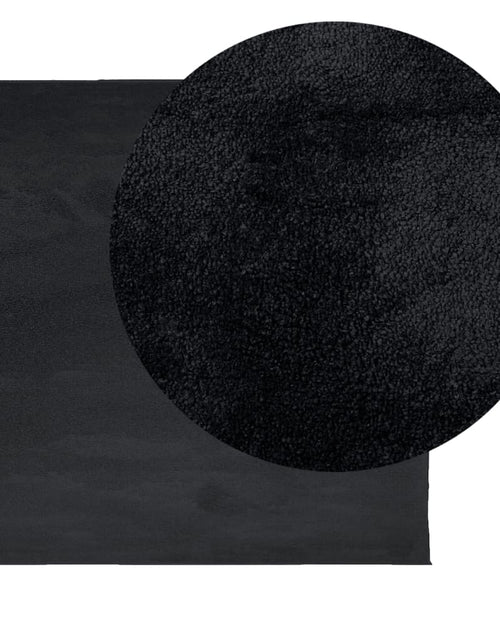 Încărcați imaginea în vizualizatorul Galerie, Covor „OVIEDO”, fire scurte, negru, 160x160 cm - Lando
