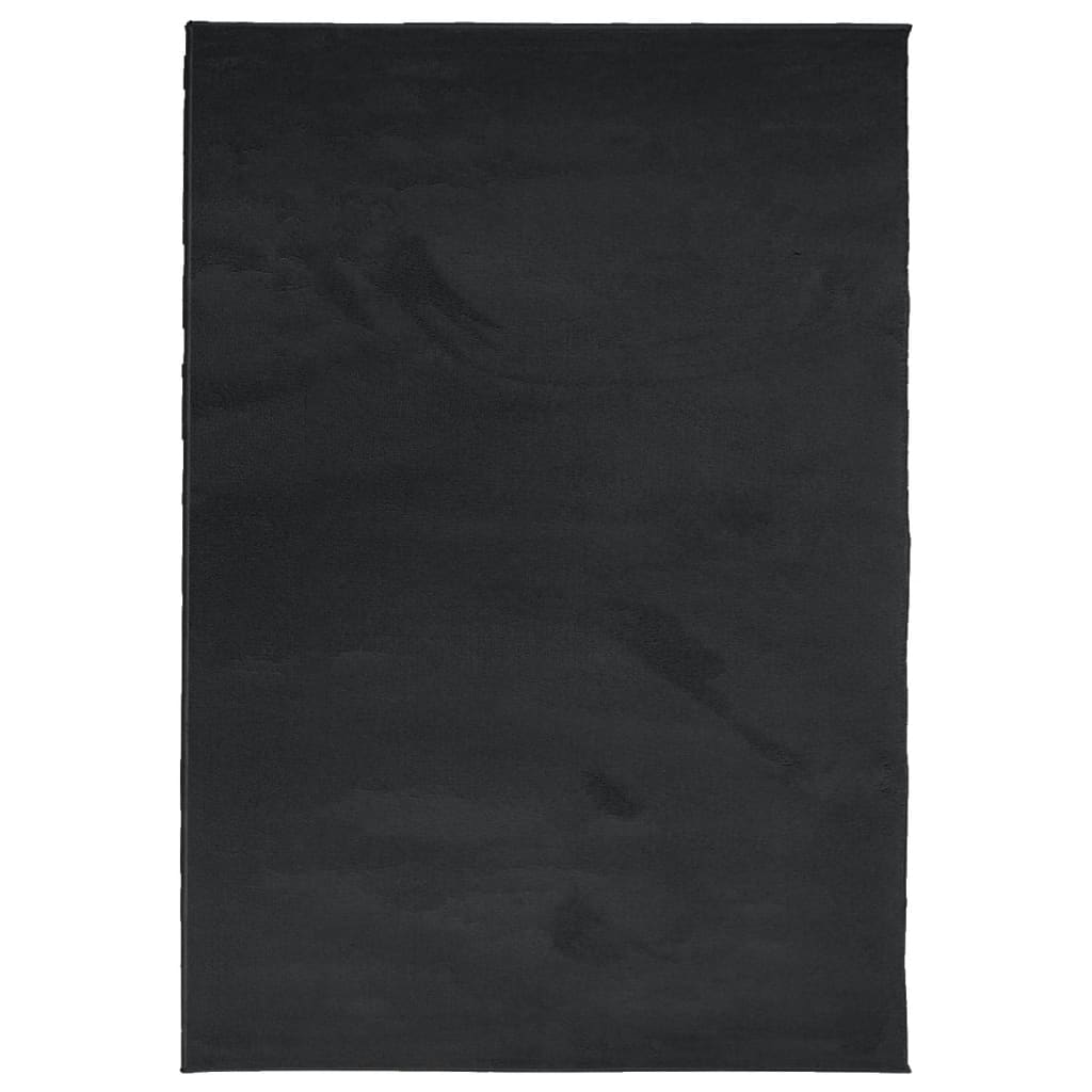 Covor „OVIEDO”, fire scurte, negru, 200x280 cm - Lando