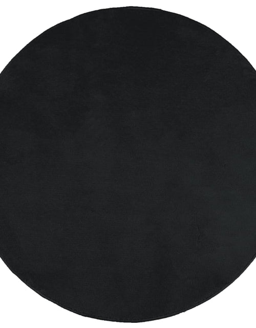 Încărcați imaginea în vizualizatorul Galerie, Covor „OVIEDO”, fire scurte, negru, Ø 160 cm - Lando
