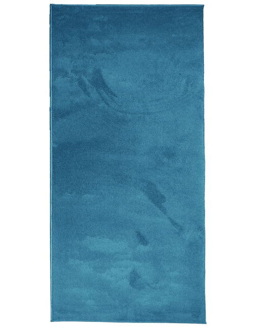 Încărcați imaginea în vizualizatorul Galerie, Covor „OVIEDO”, fire scurte, turcoaz, 100x200 cm - Lando
