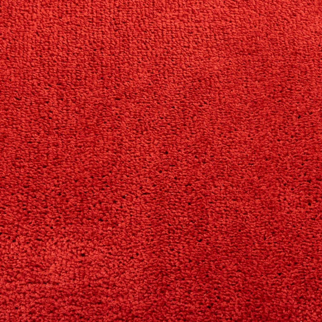Covor „OVIEDO”, fire scurte, roșu, 80x250 cm