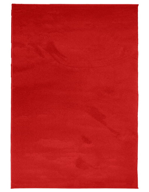 Загрузите изображение в средство просмотра галереи, Covor „OVIEDO”, fire scurte, roșu, 120x170 cm - Lando
