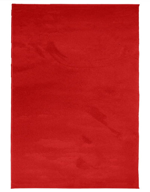 Încărcați imaginea în vizualizatorul Galerie, Covor „OVIEDO”, fire scurte, roșu, 140x200 cm - Lando

