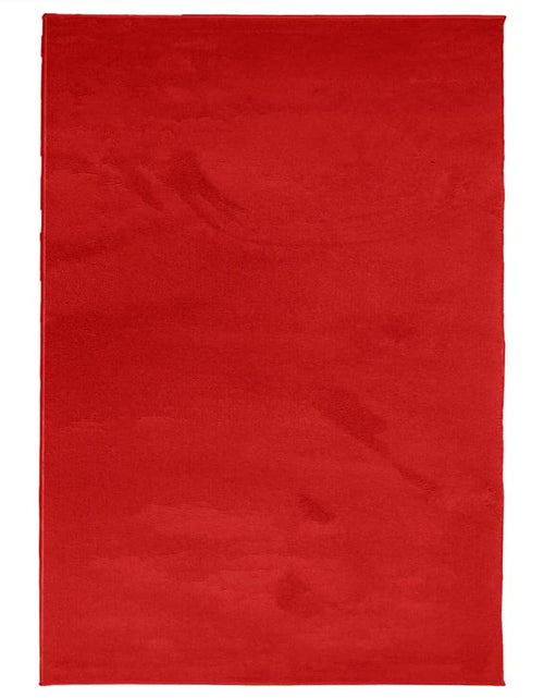 Încărcați imaginea în vizualizatorul Galerie, Covor „OVIEDO”, fire scurte, roșu, 160x230 cm
