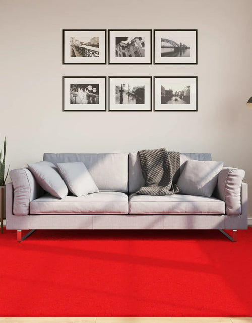 Încărcați imaginea în vizualizatorul Galerie, Covor „OVIEDO”, fire scurte, roșu, 200x200 cm - Lando

