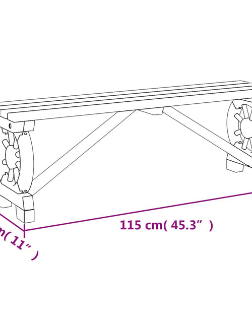 Încărcați imaginea în vizualizatorul Galerie, Bănci de grădină, 2 buc., lemn masiv de brad

