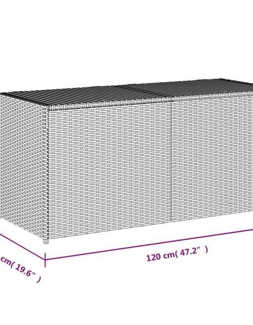 Încărcați imaginea în vizualizatorul Galerie, Ladă de depozitare pentru grădină, maro, 283 L, poliratan
