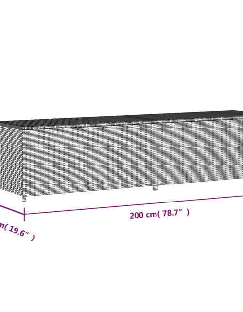 Încărcați imaginea în vizualizatorul Galerie, Ladă depozitare de grădină, bej combinat, 469 L, poliratan
