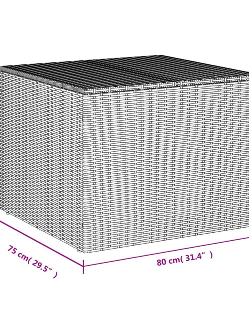 Încărcați imaginea în vizualizatorul Galerie, Ladă de depozitare pentru grădină, maro, 291 L, poliratan
