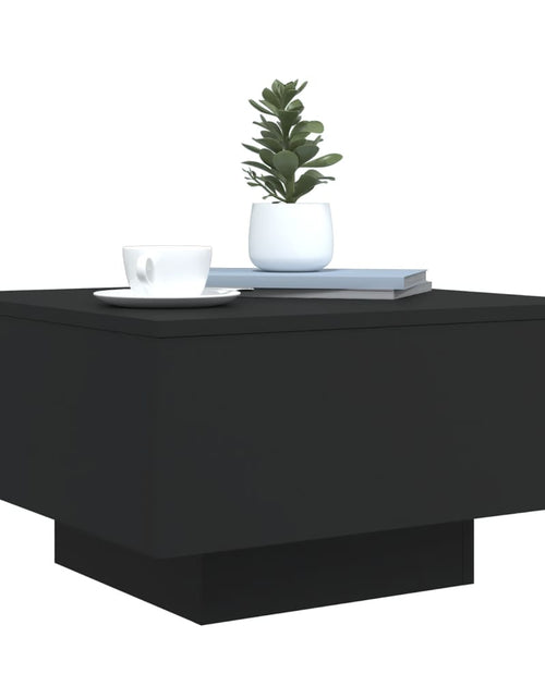 Încărcați imaginea în vizualizatorul Galerie, Măsuță de cafea, negru, 55x55x31 cm, lemn compozit
