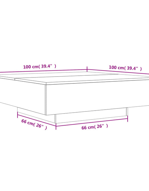 Încărcați imaginea în vizualizatorul Galerie, Măsuță de cafea, gri sonoma, 100x100x31 cm, lemn prelucrat
