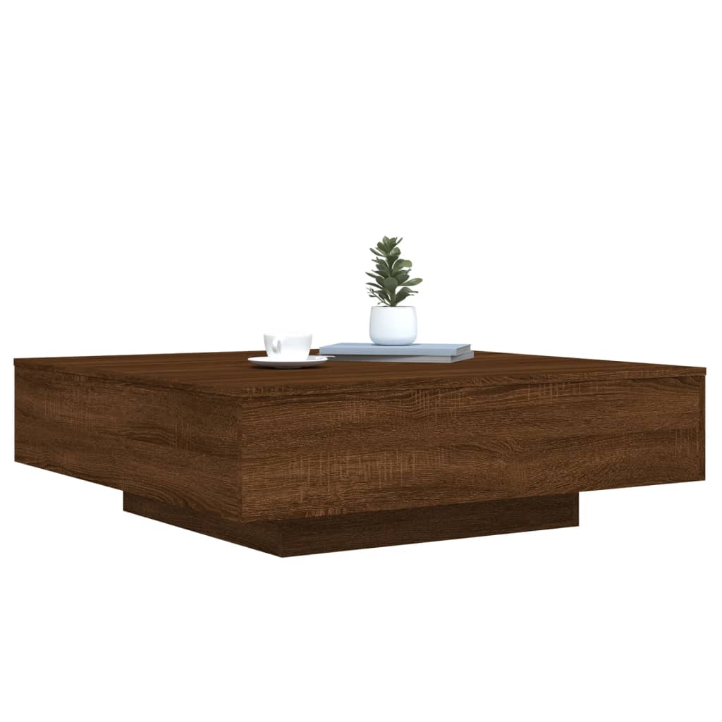 Măsuță de cafea, stejar maro, 100x100x31 cm, lemn prelucrat