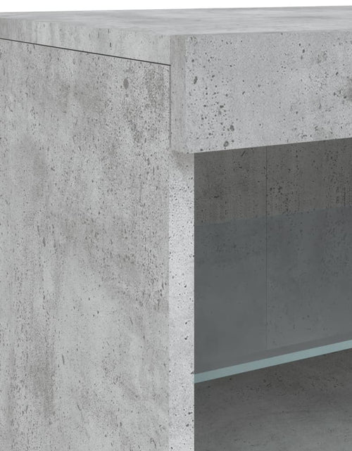 Загрузите изображение в средство просмотра галереи, Servantă cu lumini LED, gri beton, 41x37x67 cm
