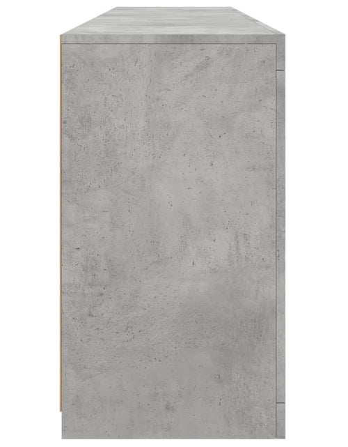 Загрузите изображение в средство просмотра галереи, Dulap cu lumini LED, gri beton, 162x37x67 cm
