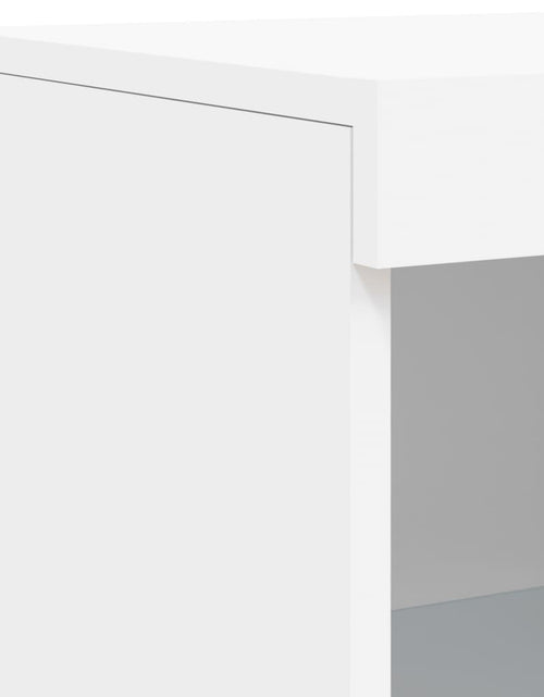 Загрузите изображение в средство просмотра галереи, Servantă cu lumini LED, 3 buc., alb, lemn prelucrat
