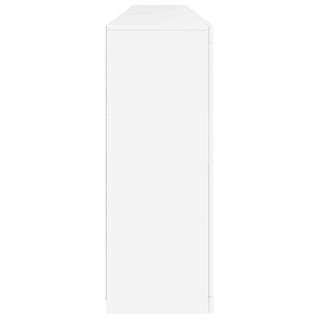 Servantă cu lumini LED, alb, 283x37x100 cm
