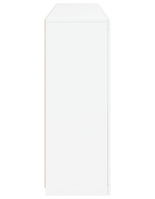 Încărcați imaginea în vizualizatorul Galerie, Servantă cu lumini LED, alb, 162x37x100 cm
