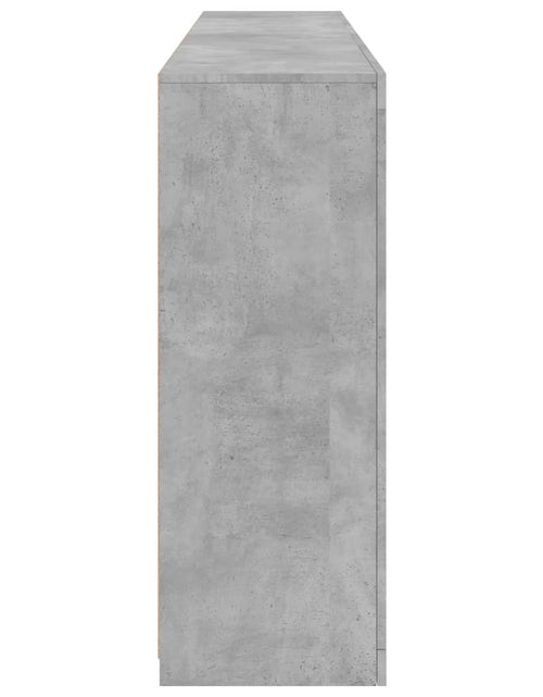 Încărcați imaginea în vizualizatorul Galerie, Servantă cu lumini LED, gri beton, 181,5x37x100 cm
