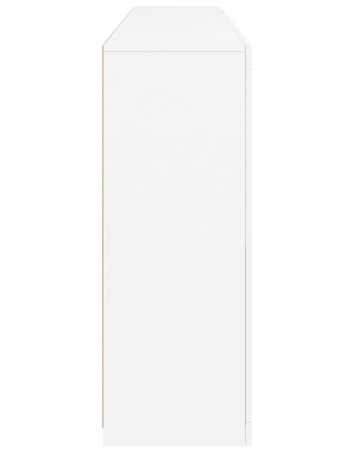 Загрузите изображение в средство просмотра галереи, Servantă cu lumini LED, alb, 202x37x100 cm
