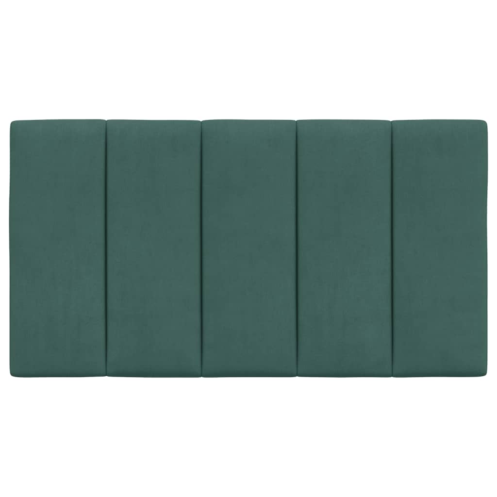 Pernă tăblie de pat, verde, 90 cm, catifea