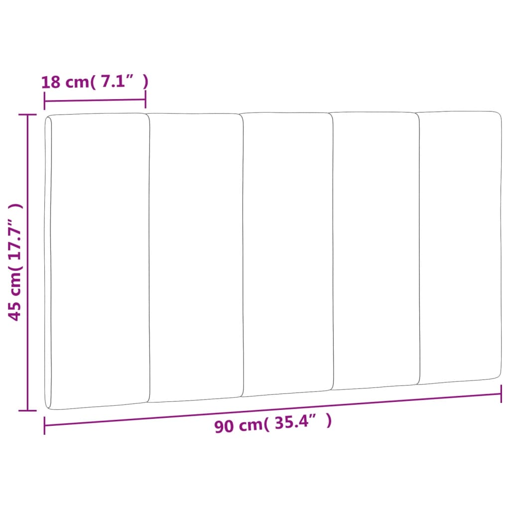 Pernă tăblie de pat, roz, 90 cm, catifea