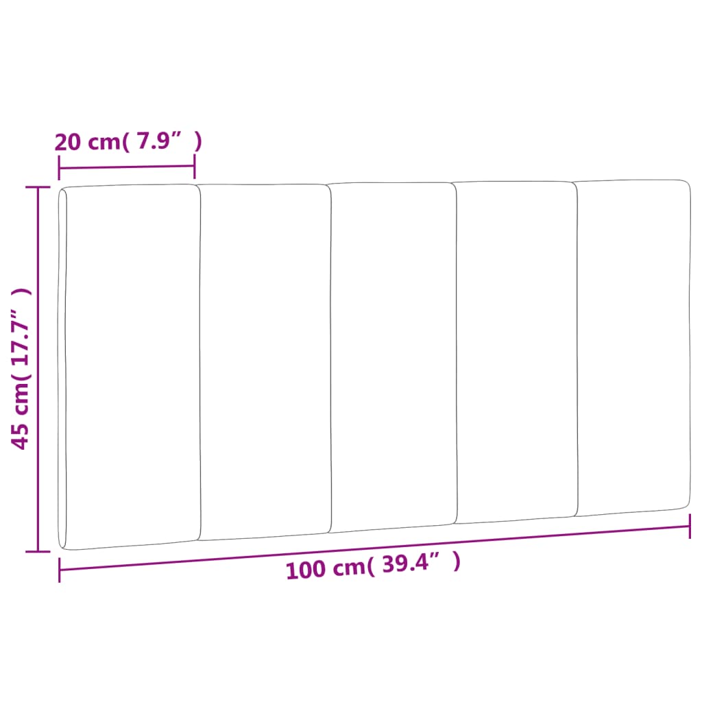 Pernă tăblie de pat, roz, 100 cm, catifea