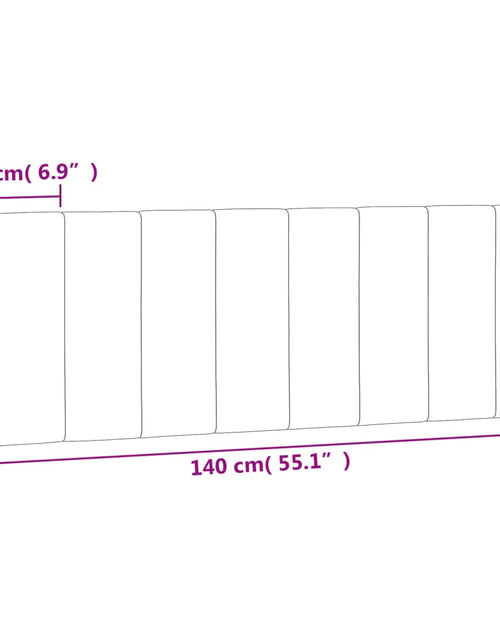 Încărcați imaginea în vizualizatorul Galerie, Pernă tăblie de pat, gri deschis, 140 cm, catifea
