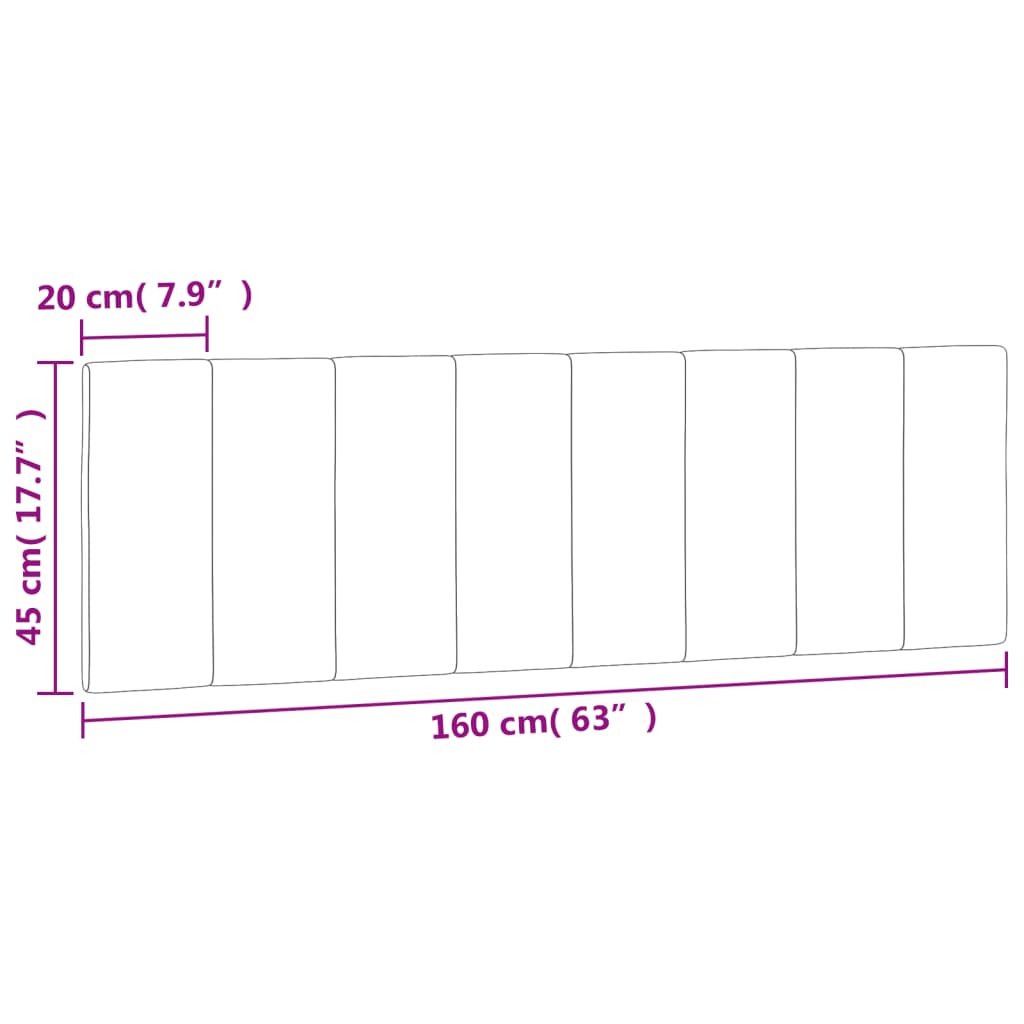 Pernă tăblie de pat, gri închis, 160 cm, catifea