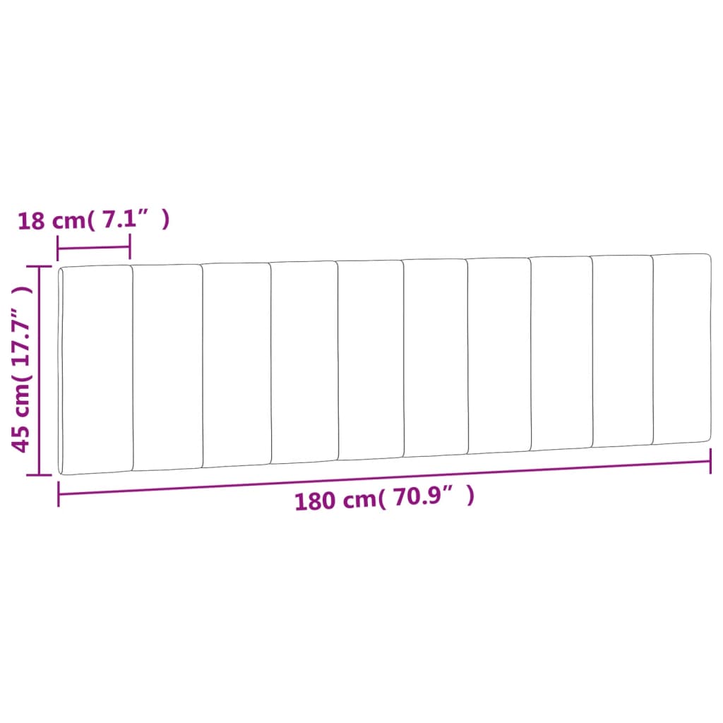 Pernă tăblie de pat, gri închis, 180 cm, catifea