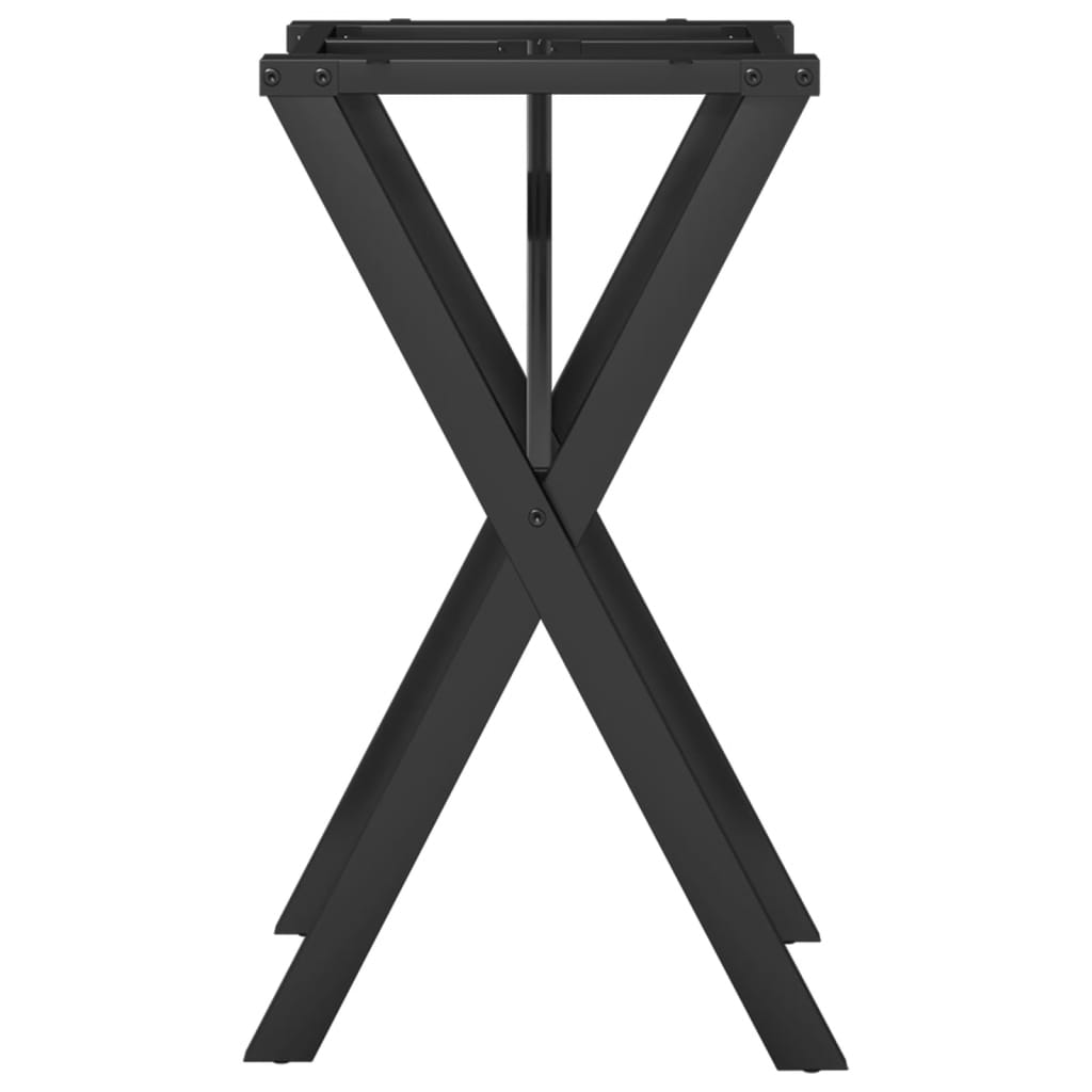 Picioare masă de sufragerie X-Frame 40x40x73 cm Fontă