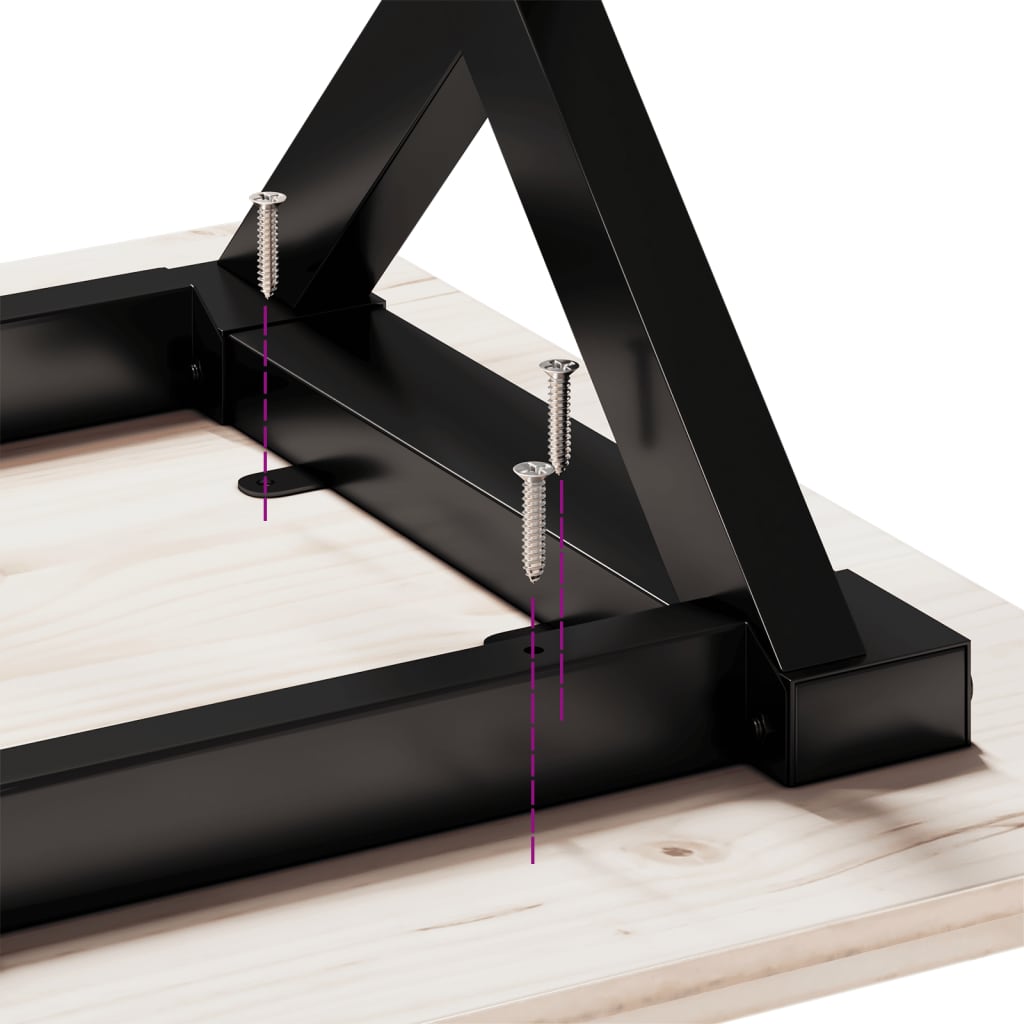 Picioare masă de sufragerie X-Frame 60x50x73 cm Fontă