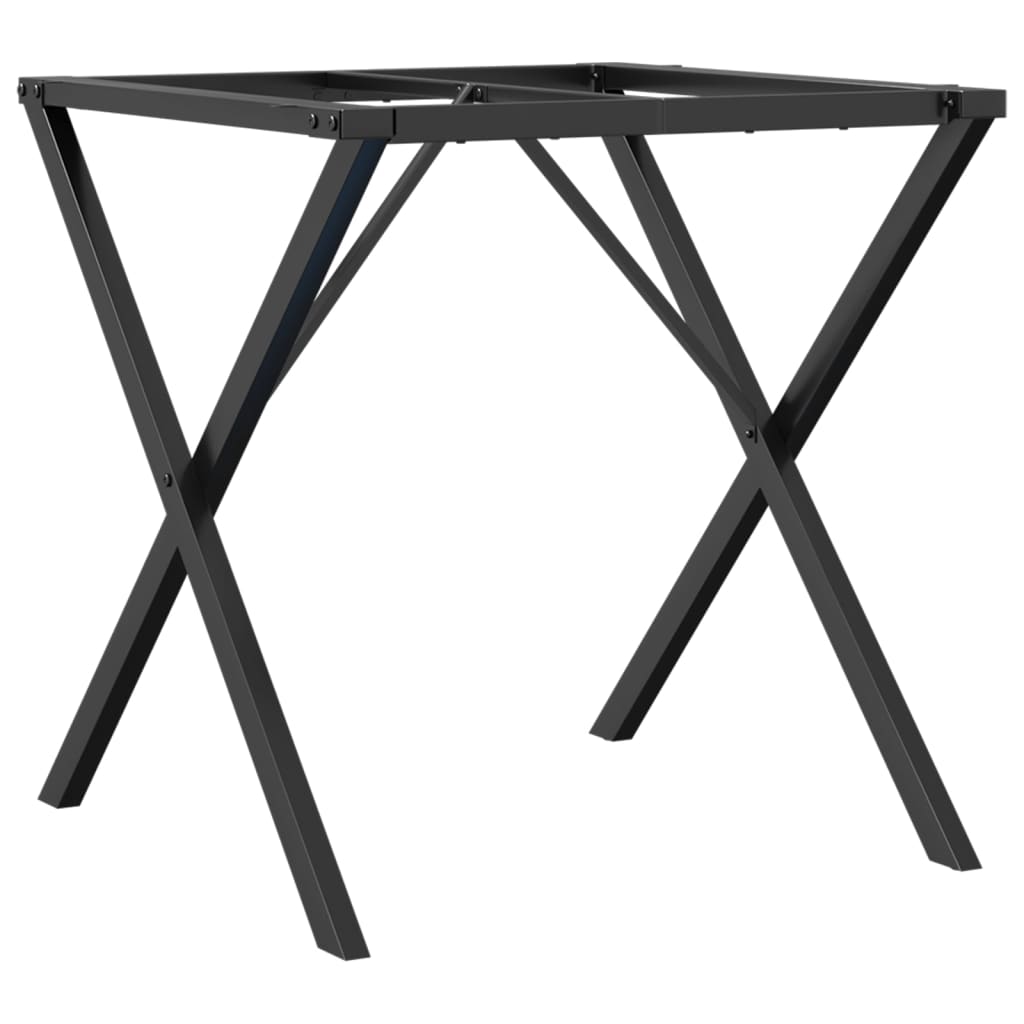 Picioare masă de sufragerie X-Frame 60x60x73 cm Fontă