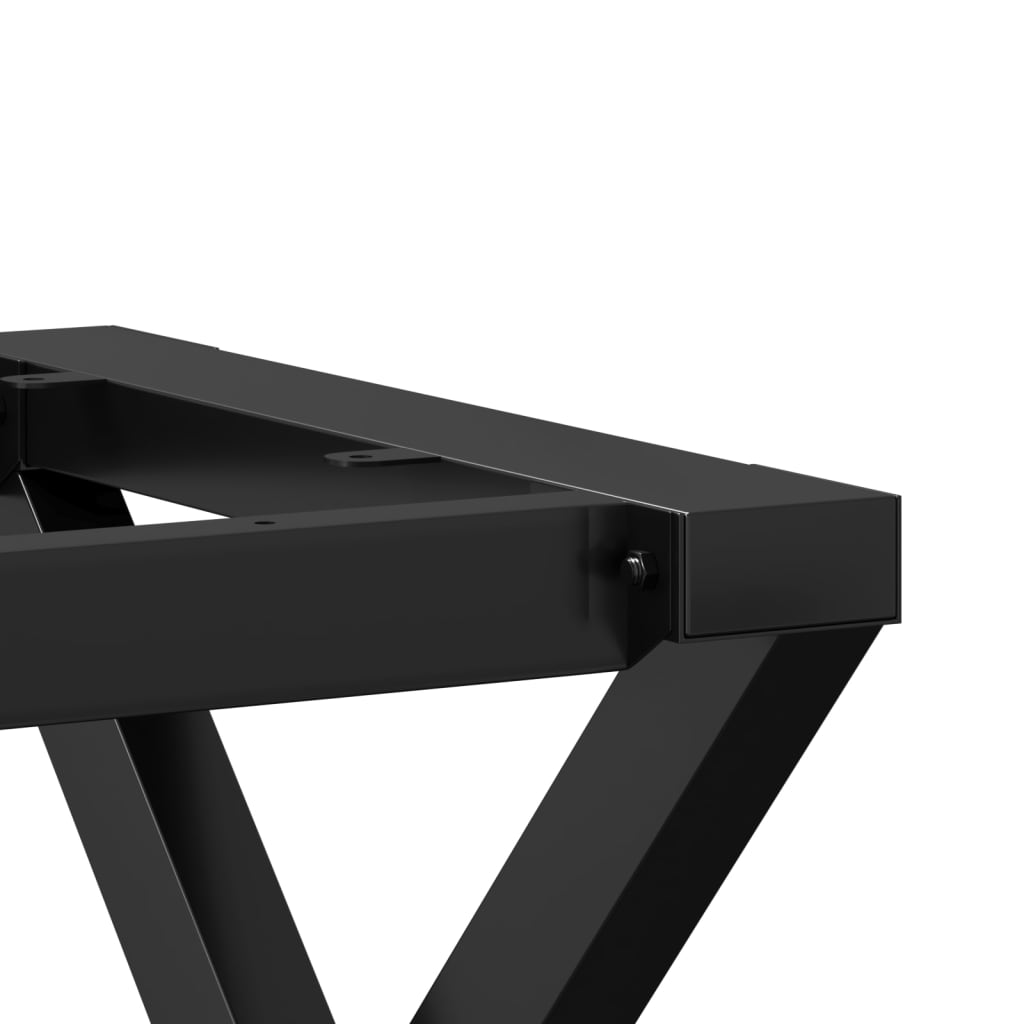 Picioare masă de sufragerie X-Frame 120x60x73 cm Fontă