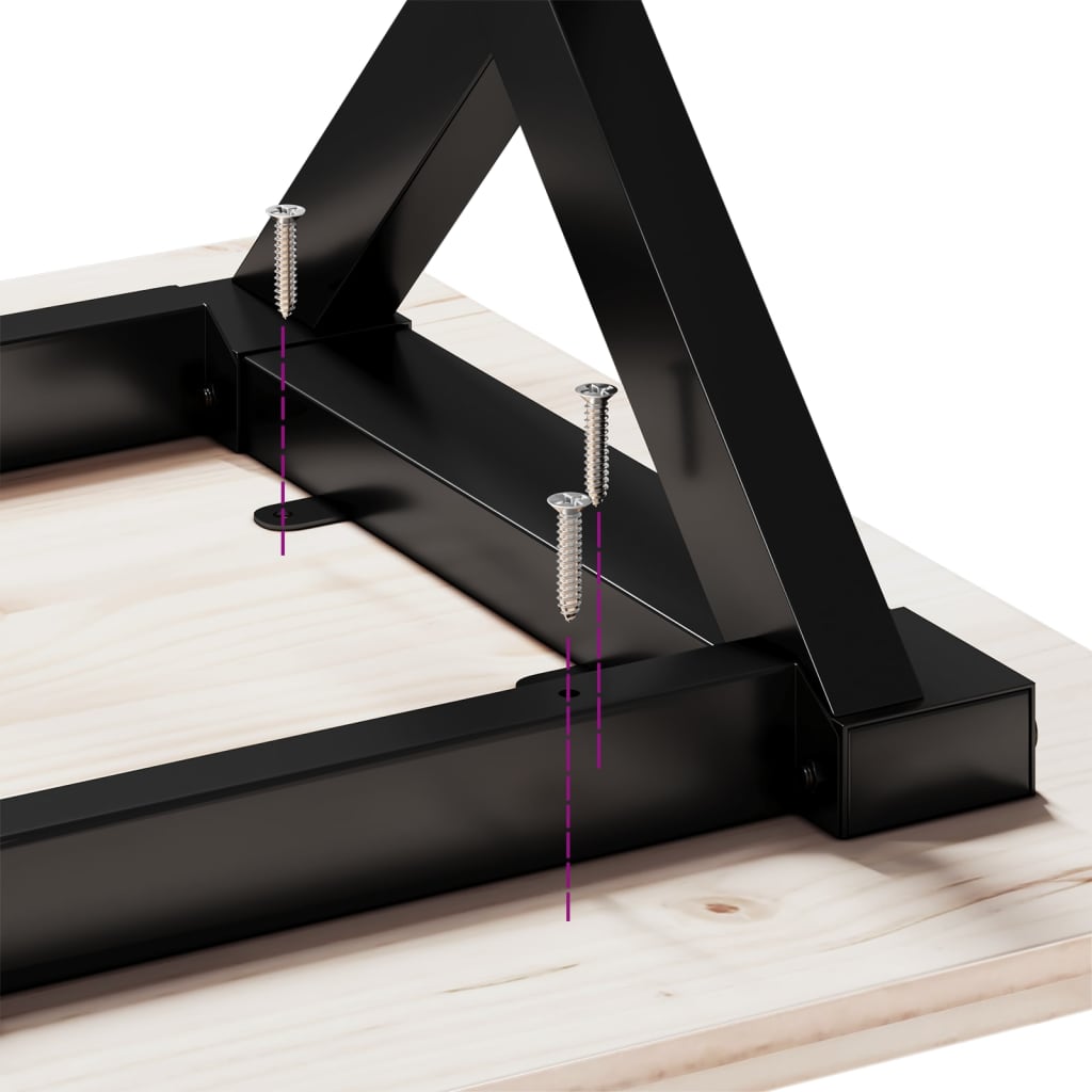 Picioare masă de sufragerie X-Frame 120x60x73 cm Fontă