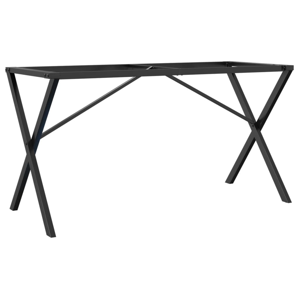 Picioare masă de sufragerie X-Frame 140x60x73 cm Fontă