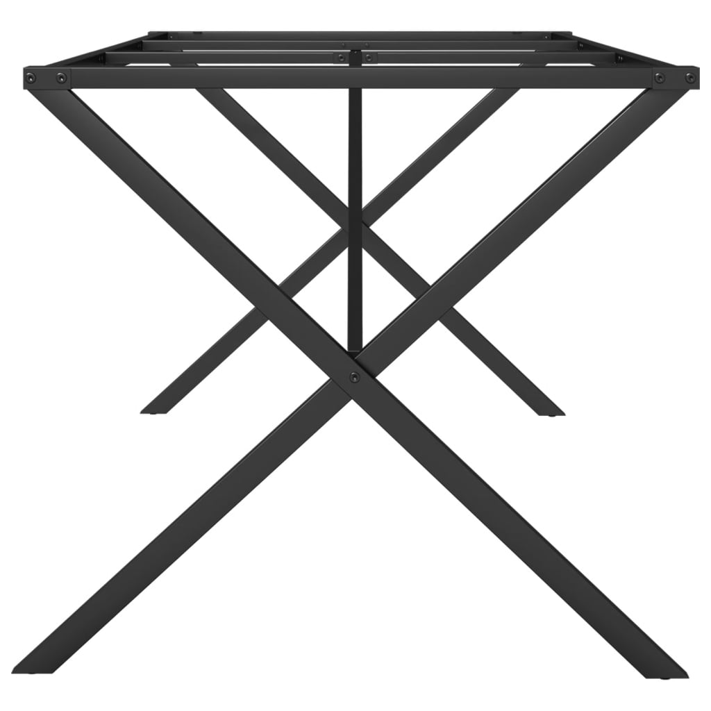 Picioare masă de sufragerie X-Frame 160x80x73 cm Fontă