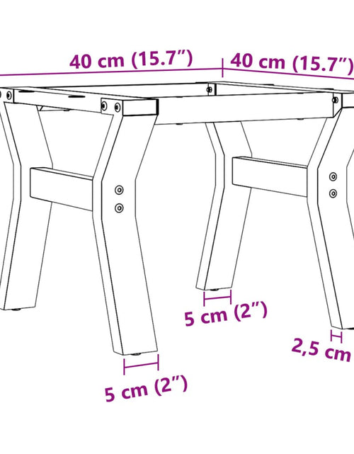 Загрузите изображение в средство просмотра галереи, Picioare Măsuță de cafea Y-Frame 40x40x33 cm Fontă
