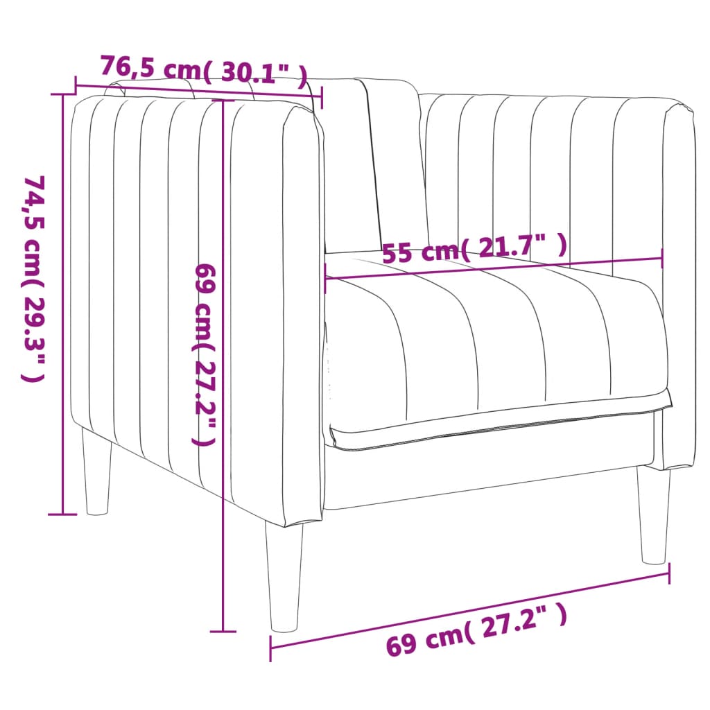 Set de canapele, 3 piese, gri deschis, textil