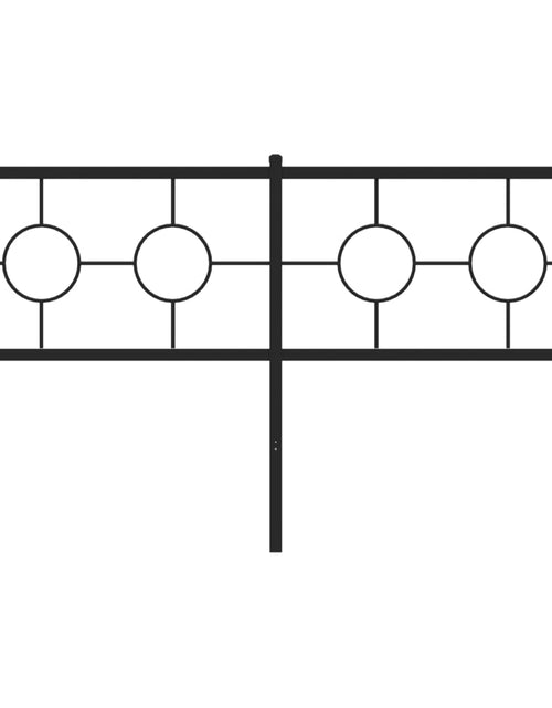 Загрузите изображение в средство просмотра галереи, Tăblie de pat metalică, negru, 150 cm
