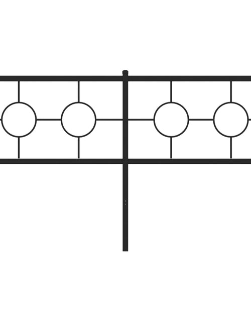Загрузите изображение в средство просмотра галереи, Tăblie de pat metalică, negru, 160 cm
