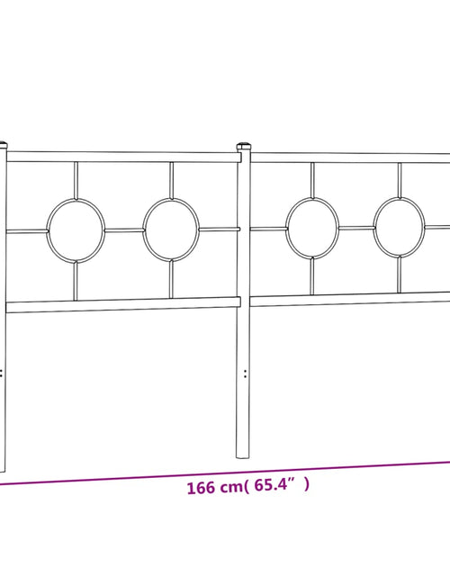 Încărcați imaginea în vizualizatorul Galerie, Tăblie de pat metalică, alb, 160 cm
