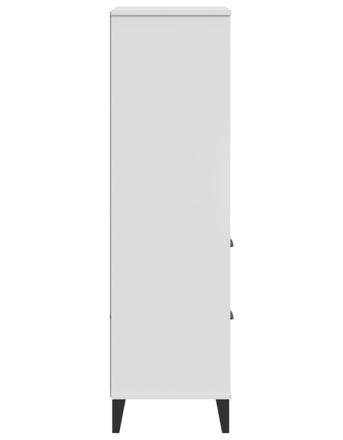 Încărcați imaginea în vizualizatorul Galerie, Bibliotecă „VIKEN”, alb, 60x35x123 cm, lemn masiv de pin - Lando
