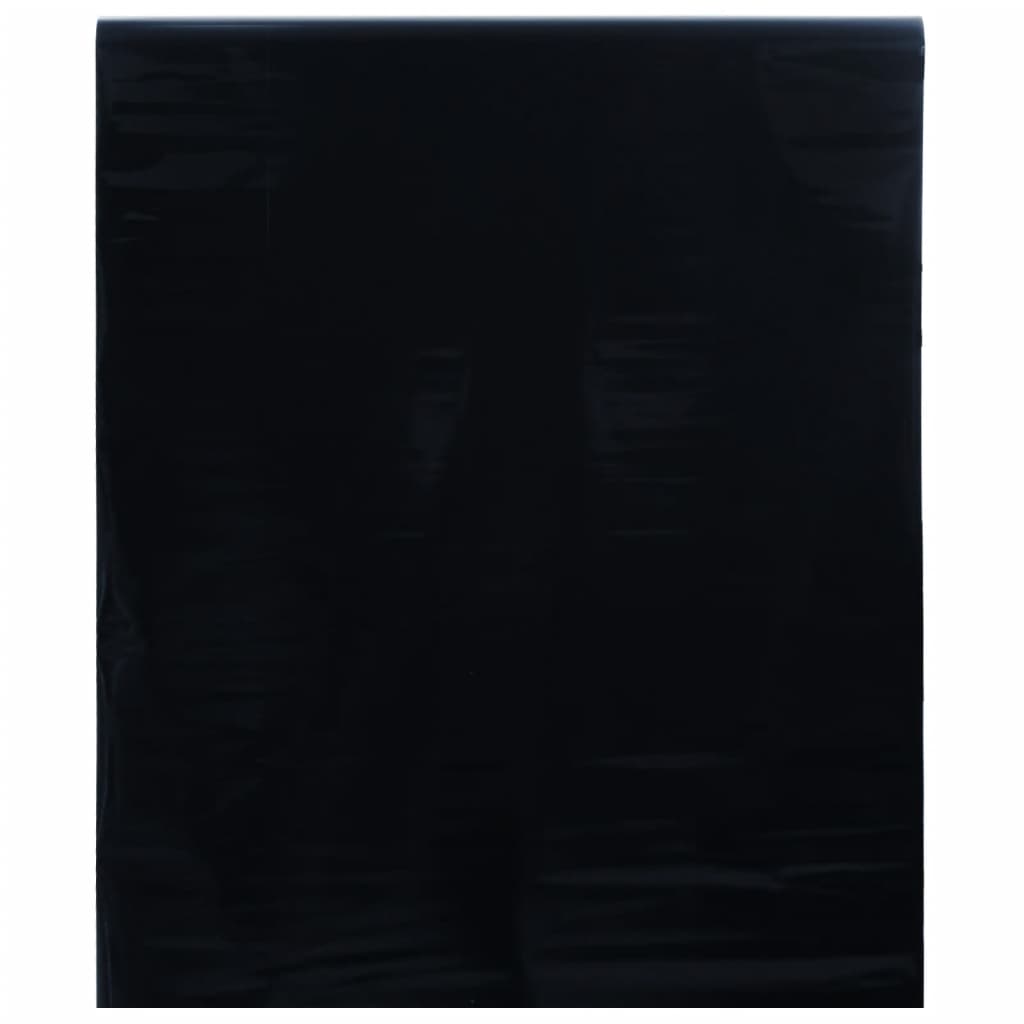 Folie pentru fereastră statică, negru mat, 45x2000 cm, PVC