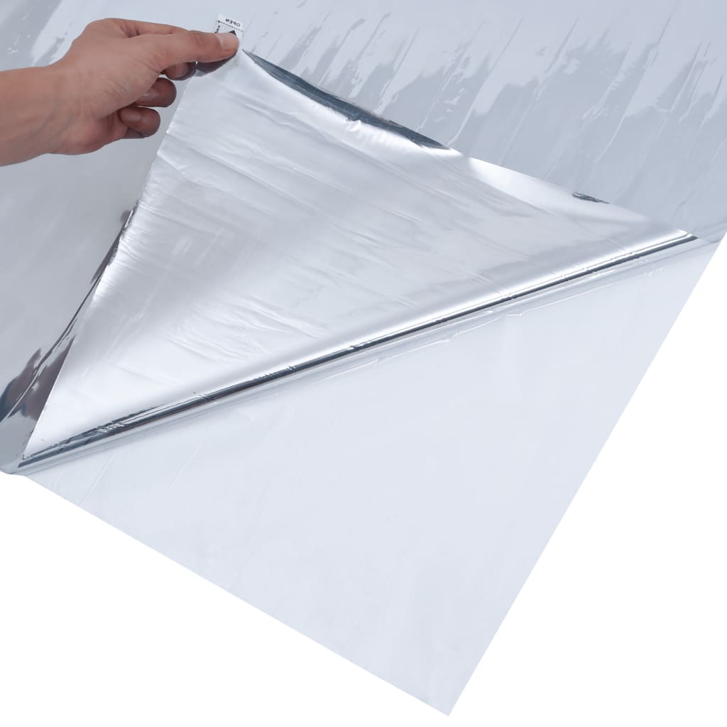 Folie solară efect reflectorizant static argintiu 60x2000cm PVC