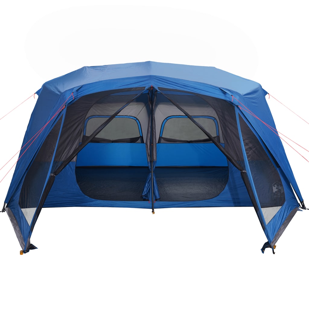 Cort de camping, 10 persoane, albastru, 443x437x229 cm - Lando
