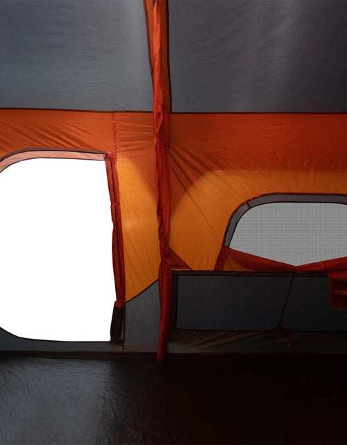 Încărcați imaginea în vizualizatorul Galerie, Cort de camping, 9 persoane, gri și portocaliu, 441x288x217 cm - Lando
