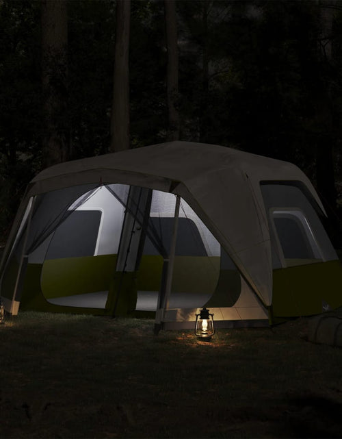 Încărcați imaginea în vizualizatorul Galerie, Cort de camping cu LED, albastru deschis, 443x437x229 cm - Lando
